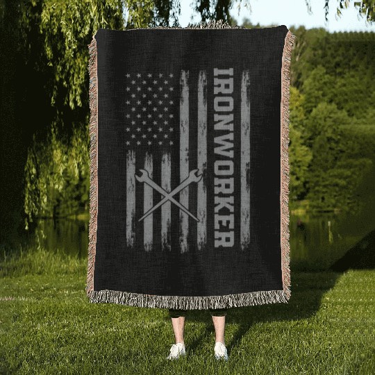 American Ironworker Woven Blankets