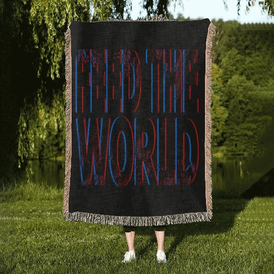 quot Feed The World quot Essential Woven Blankets