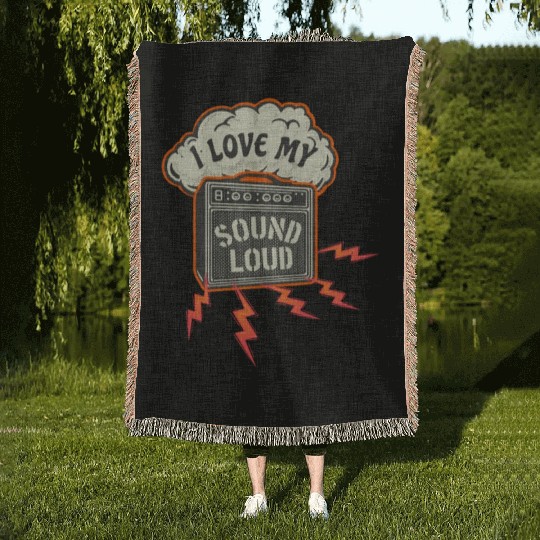 Sound Amplifier Vintage Sound Engineer Woven Blankets
