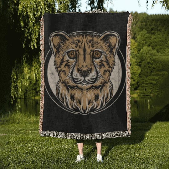 Pard Woven Blankets Kinder Leopard Jaguar Boys Girls