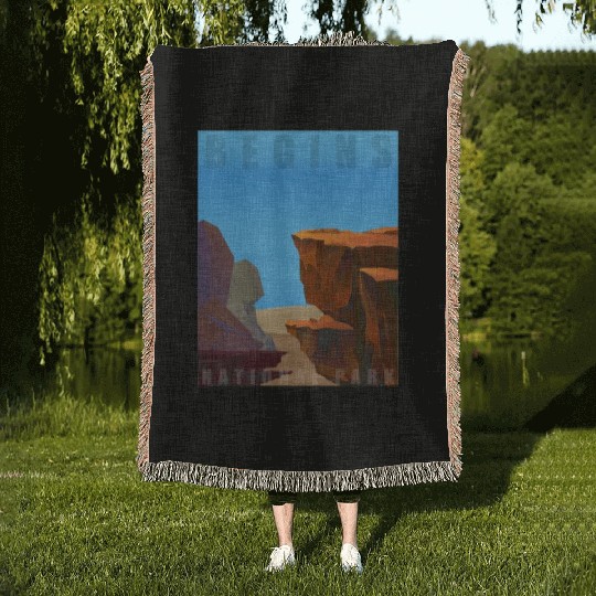Adventure Grand Canyon cool design Woven Blankets