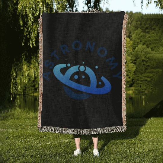 Astronomy Science Woven Blankets