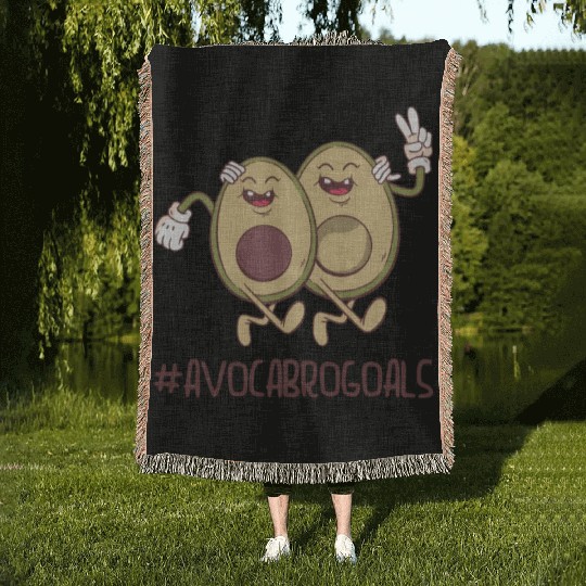 Sibling Big Brother Avocado Goals Hilarious Puns Woven Blankets