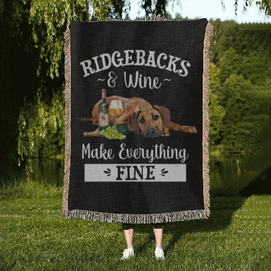 Rhodesian Ridgeback Woven Blankets