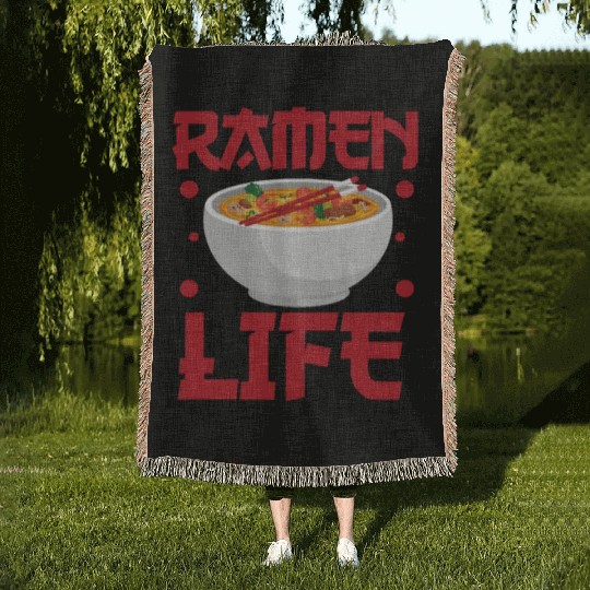 Ramen Life Woven Blankets