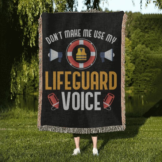 Lifeguard Rescuer Pool Guard Woven Blankets