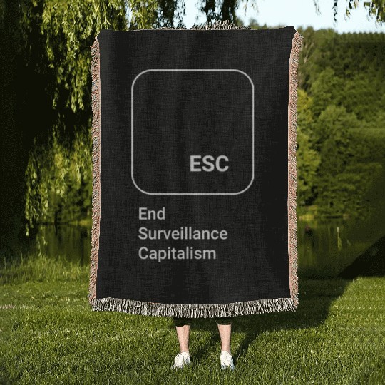 ESC - End Surveillance Capitalism Woven Blankets