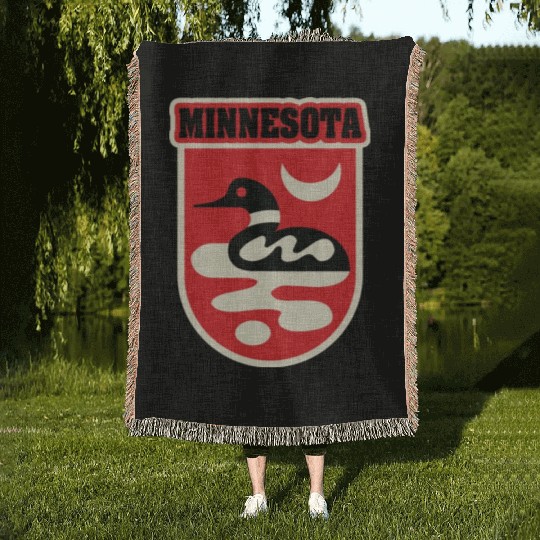 US States MINNESOTA Woven Blankets