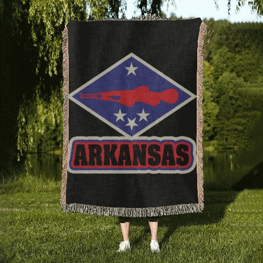 US States ARKANSAS Woven Blankets