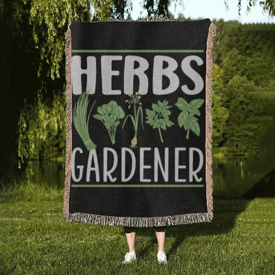 Herbs Gardener Herb Herbalist Herbalism Gardening Woven Blankets