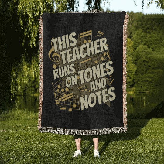 Music Teacher Woven Blankets