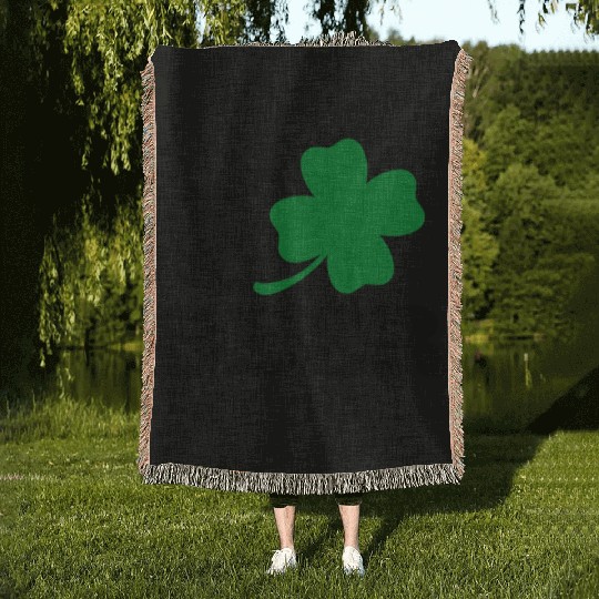 I Love Beer St Patricks Day Woven Blankets