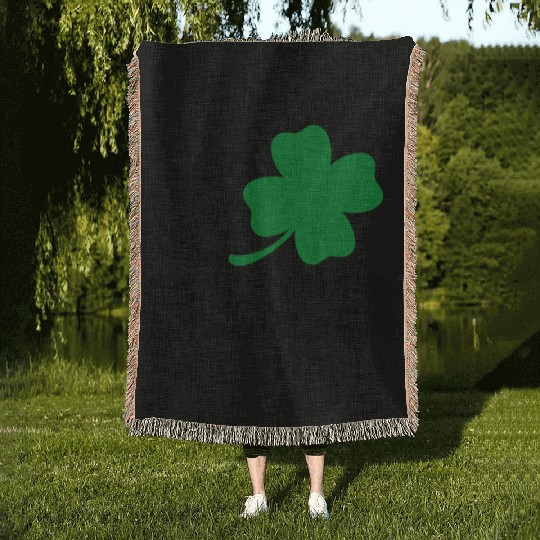 I Love Beer St Patricks Day Woven Blankets