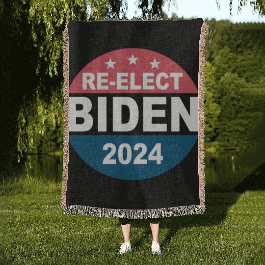 Re-Elect Joe Biden 2024 Democrats Woven Blankets
