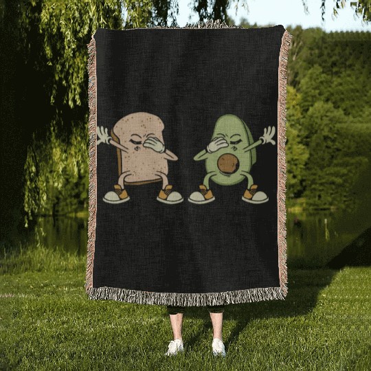 Siblings Avocado Toast Combo Big Sister Brother Woven Blankets