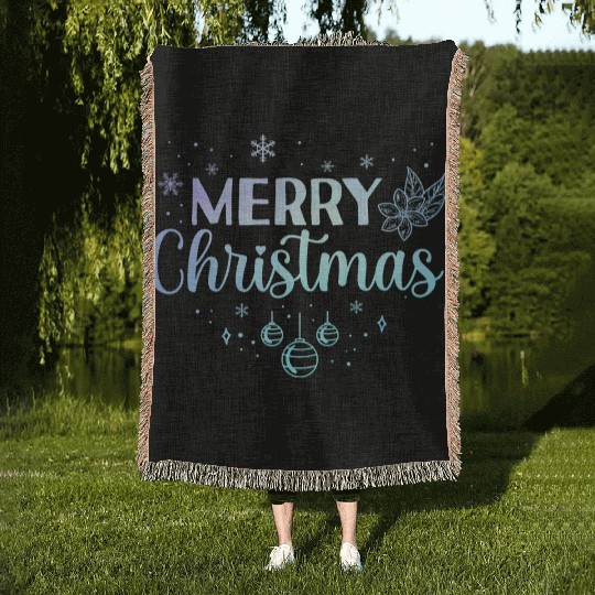 Pastel Xmas Lover Christmas Holidays Woven Blankets