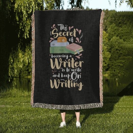 Writer Journalist Author Woven Blankets