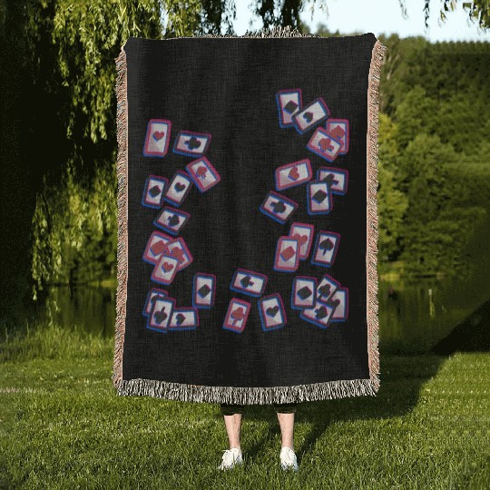 Playing card card game board game Woven Blankets