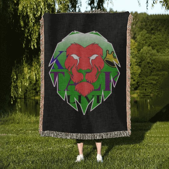 Lion Design. Woven Blankets