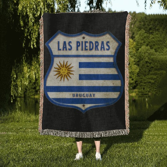 Las Piedras Uruguay Vintage Design Woven Blankets