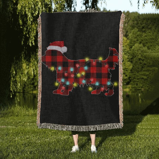 Yorkshire Terrier Christmas Dog Lover Pajamas Woven Blankets