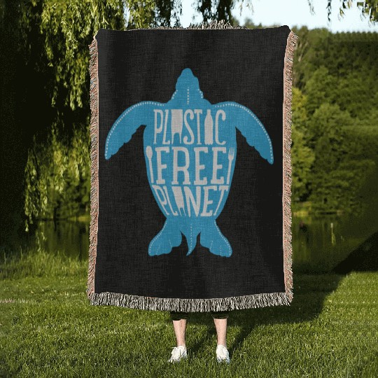 Plastic Free Planet Woven Blankets
