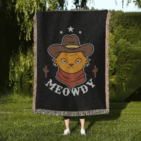 Meowdy Woven Blankets