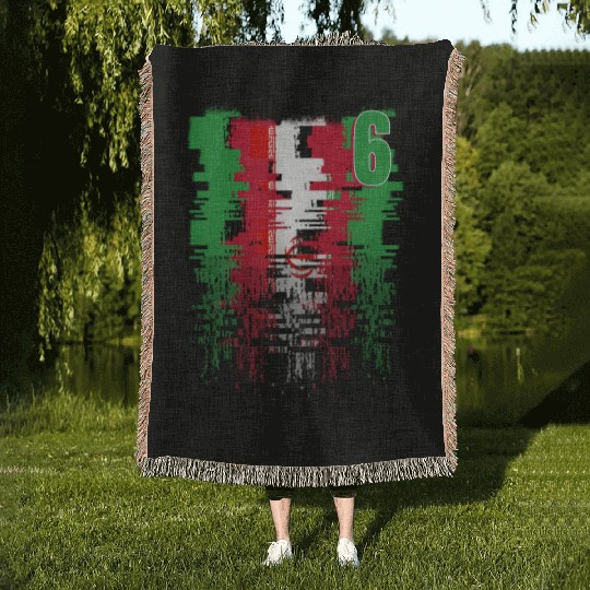 Iran Soccer team Jerseys Iran team 2022 number 6 Woven Blankets