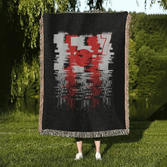 Japan Soccer team Jerseys Japan team 2022 number 7 Woven Blankets