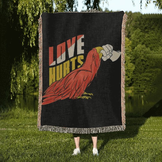 Love Hurts Woven Blankets