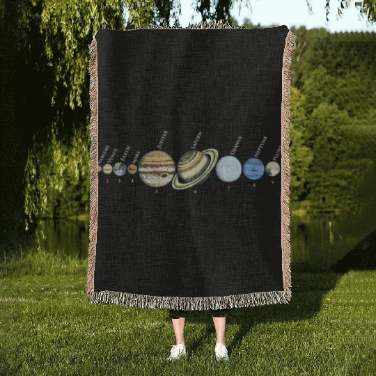 Solar System Astrophysic Planets, Solar System Woven Blankets