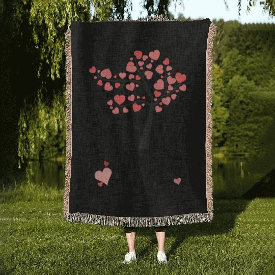 Valentine's Love Tree! Woven Blankets
