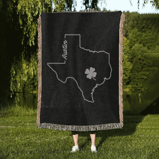 AUSTIN TEXAS SAINT Woven Blankets