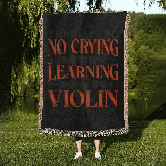 Violin Violinist Vintage There Is Woven Blankets