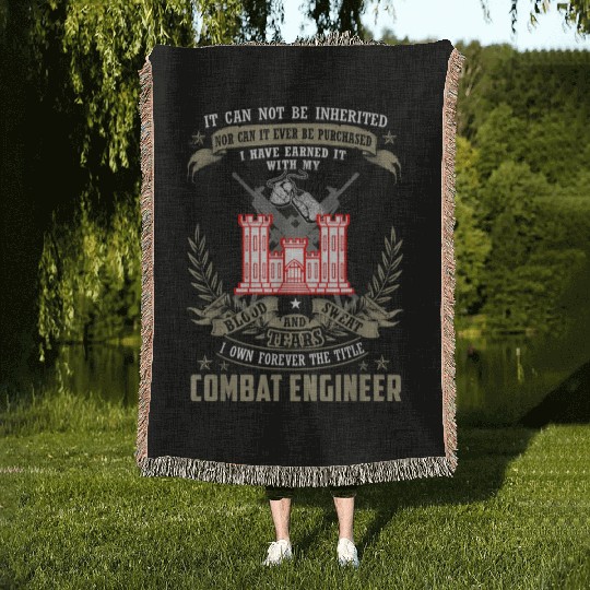 It Cannot Be Inherited | Purchased Combat Engineer Woven Blankets
