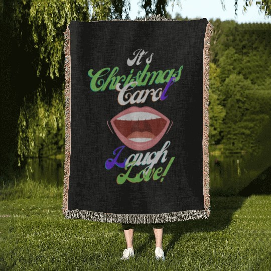 Christmas Carol Gift And T- Woven Blankets Shop Now.