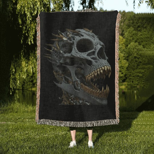 Skull Bling Woven Blankets