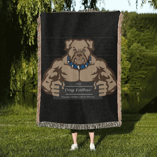 "Funny Dog Woven Blankets Perfect Gift for Dog Lovers"