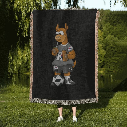 South Korean Fan Llama Woven Blankets