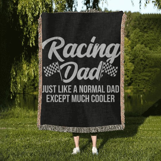 Pit Crew Woven Blankets Checkered Flag Woven Blankets Car Racing