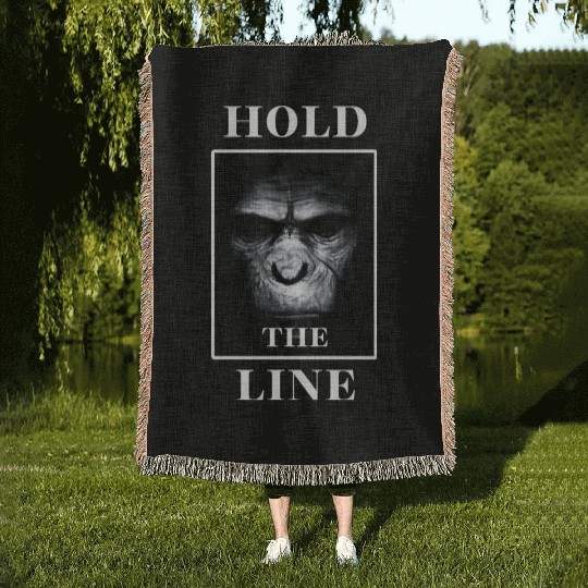 APE Monkey Face "Hold the Line" Woven Blankets