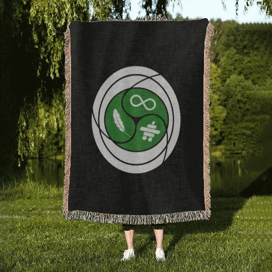 Turtle symbol for indigenous people of Canada Woven Blankets