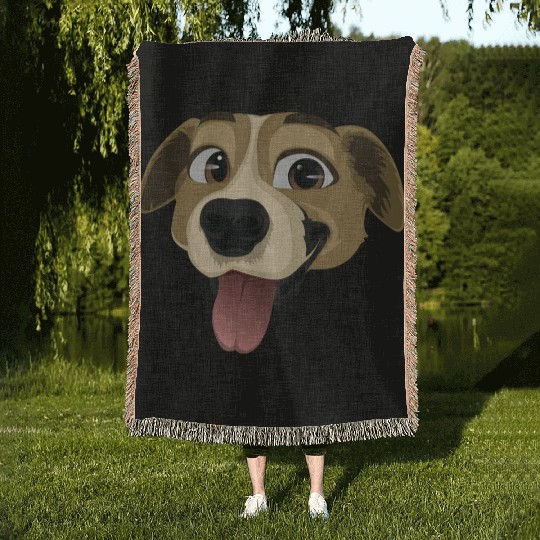 Golden Retriever Happy Dog Owners Pet Lover Gifts Woven Blankets