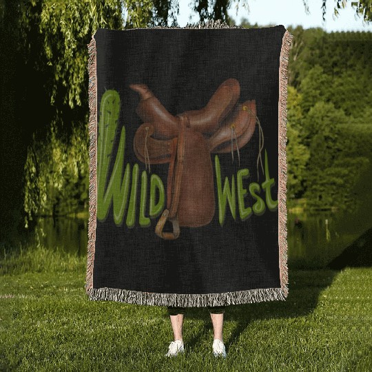 Wild west Woven Blankets