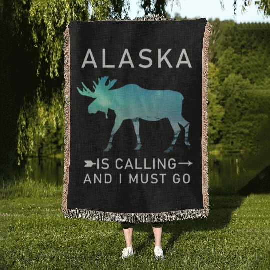 Alaska Gift USA Natur Bär Denali Grizzly Wald Woven Blankets