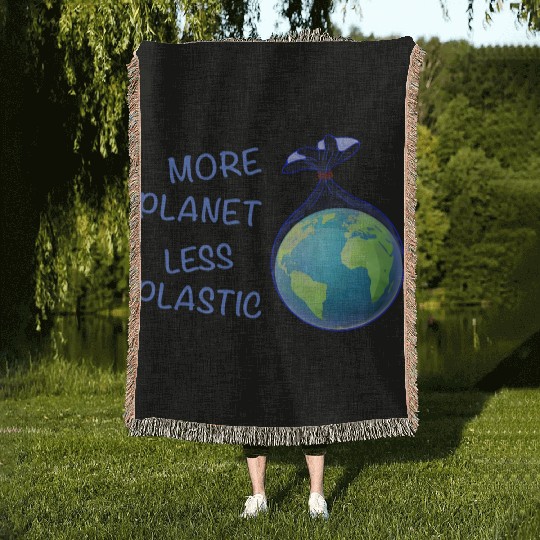 More Planet Less Plastic Eco Friendly Woven Blankets