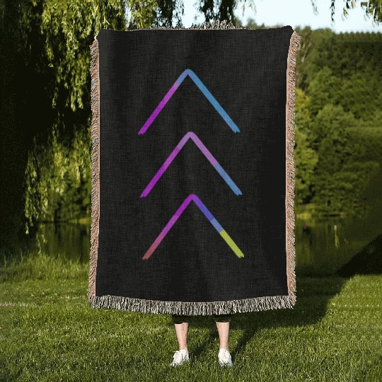 Down Syndrome Awareness 3 Arrow Support Woven Blankets