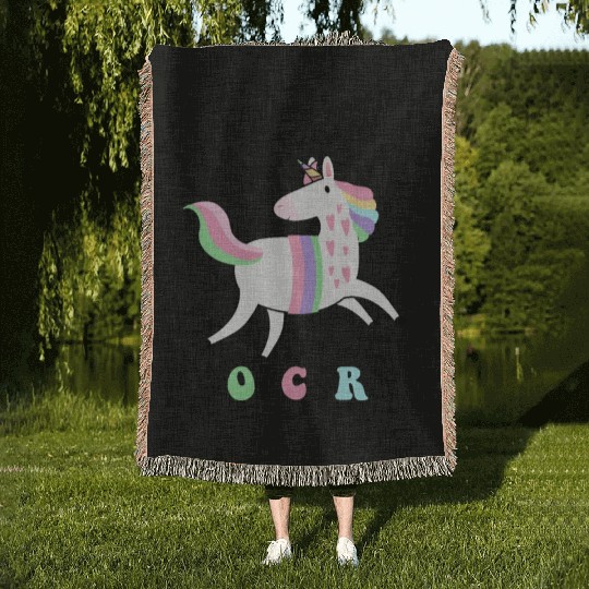 Harlow And Popcorn Merch Popcorn The Pony Woven Blankets