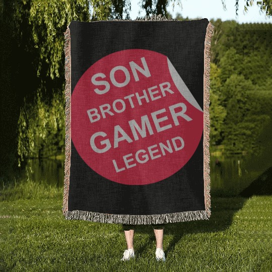 son brother gamer legend Woven Blankets