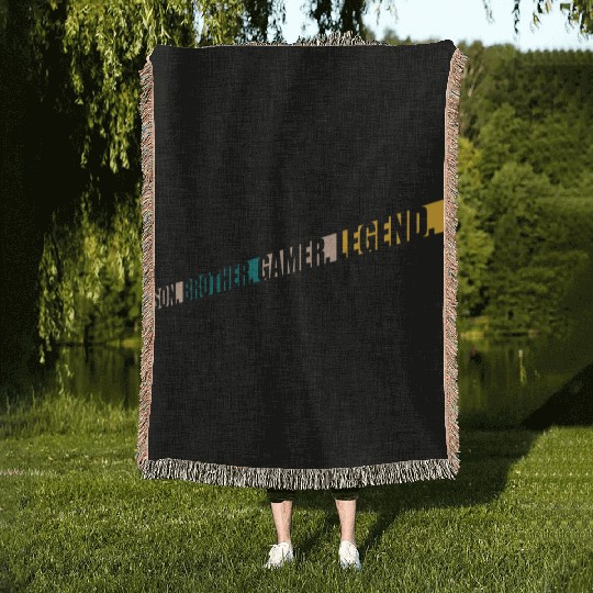 son brother gamer legend Woven Blankets